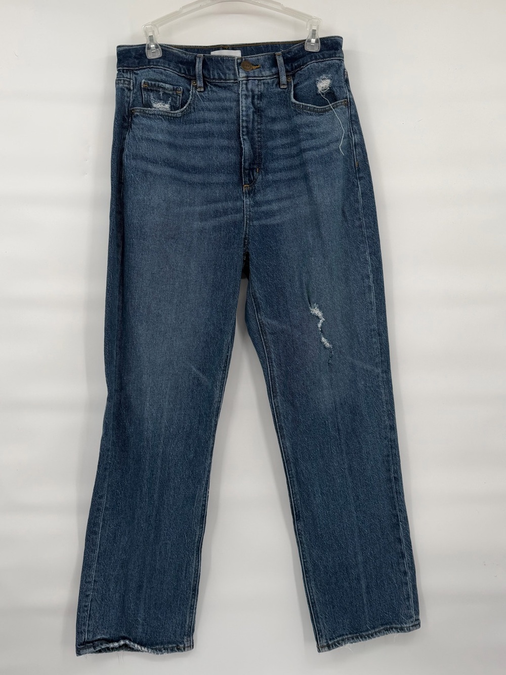 Loft 90s high waist straight medium wash jeans